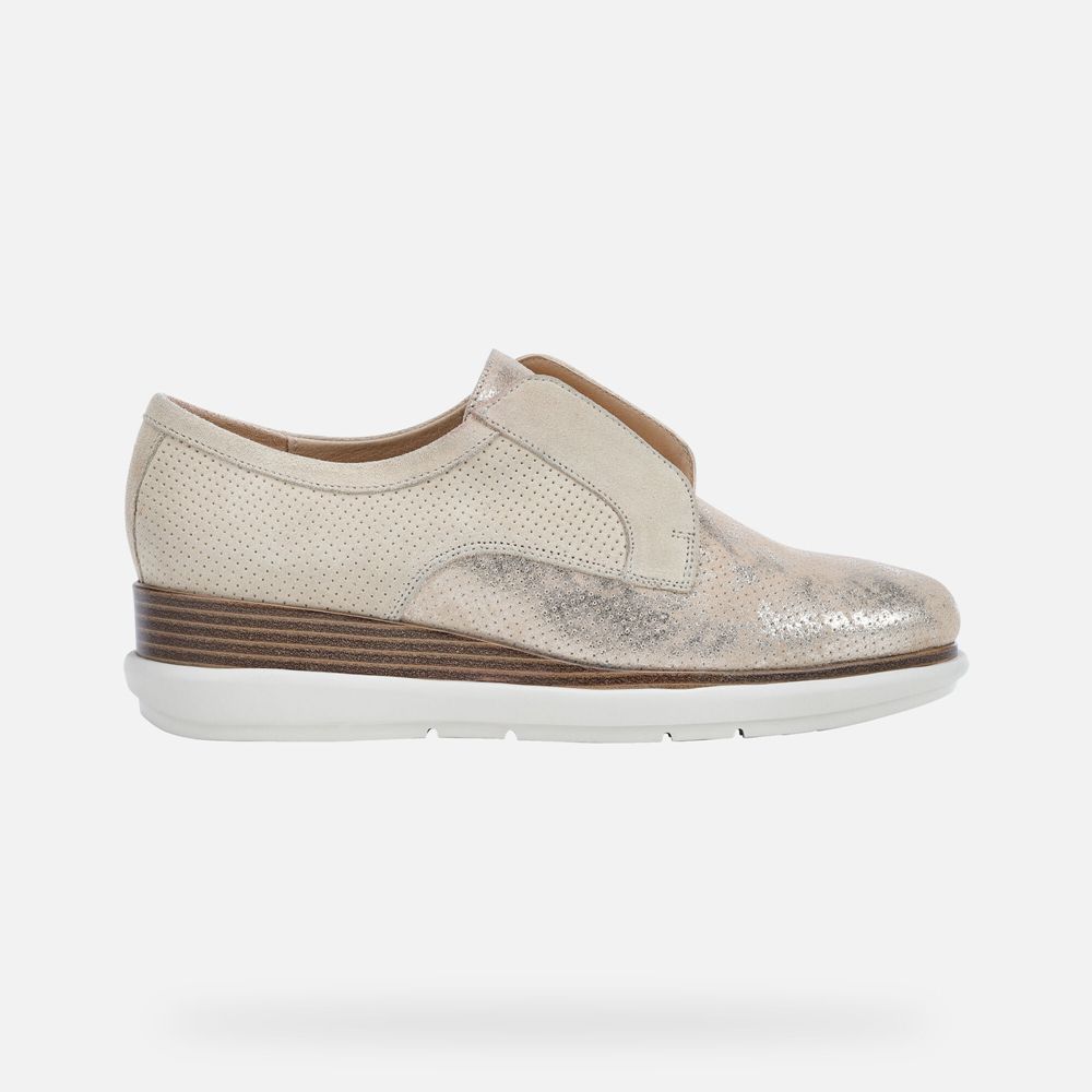 Mocassin Geox Samuela - Beige - Femme 317296-QRV